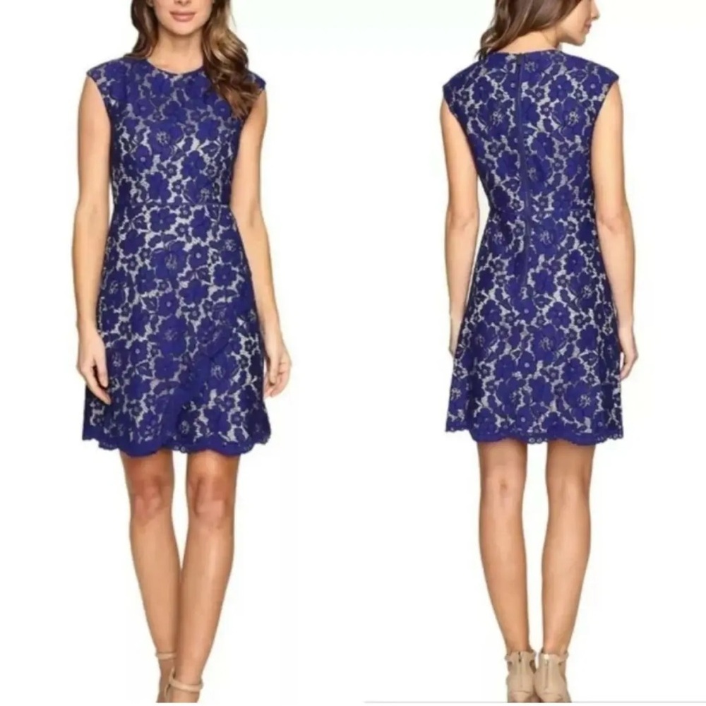 Vince Camuto Royal Blue Lace Mini Dress Size 4